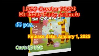 LEGO Speed Build & Review - 30689: LEGO Creator - Birthday Party Animals (Complete Build + Review)