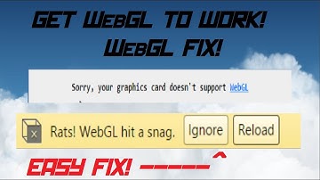 How To Fix WebGL | Enable WebGL | Error 