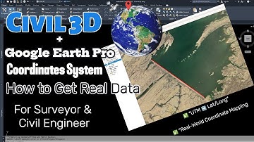 ✨Unlock Real Survey Data: Convert UTM to Lat/Long in Civil 3D & Export it to Google Earth Pro! 🌍🚀