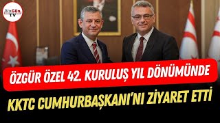 Özgür Özel, Kktcnin Kuruluş Yıl Dönümü Için Kıbrısta Hurbaşkanı Erhürmanı Ziyaret Etti