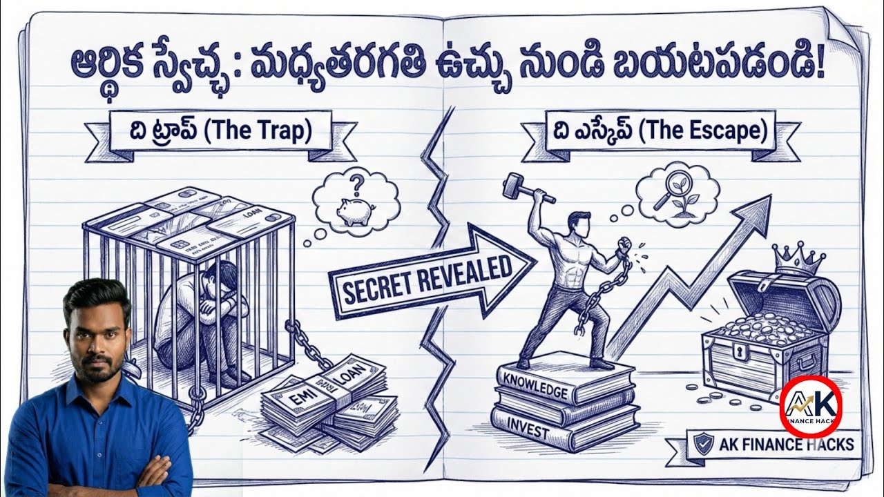 బ్యాంకులు దాస్తున్న భయంకరమైన నిజం! 🤯 The Middle Class Trap Explained in Telugu | AK Finance Hacks
