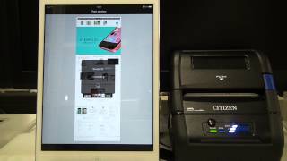 Demonstration video of Citizen MDemo for Mobile Printer