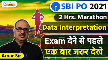 SBI PO 2021 | Maths Marathon | Data Interpretation | Exam देने से पहले एक बार जरुर देखे | Amar Sir