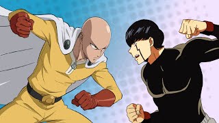 if Saitama (One Punch Man) fights Mashle (Magic and Muscles)- Fan Animation Resimi