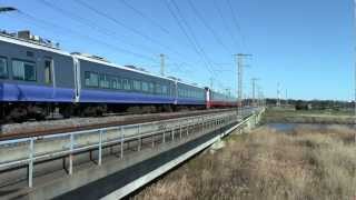 【サービスホーン!】E653系フレッシュひたち21号 水戸~勝田間通過@2013.1.1