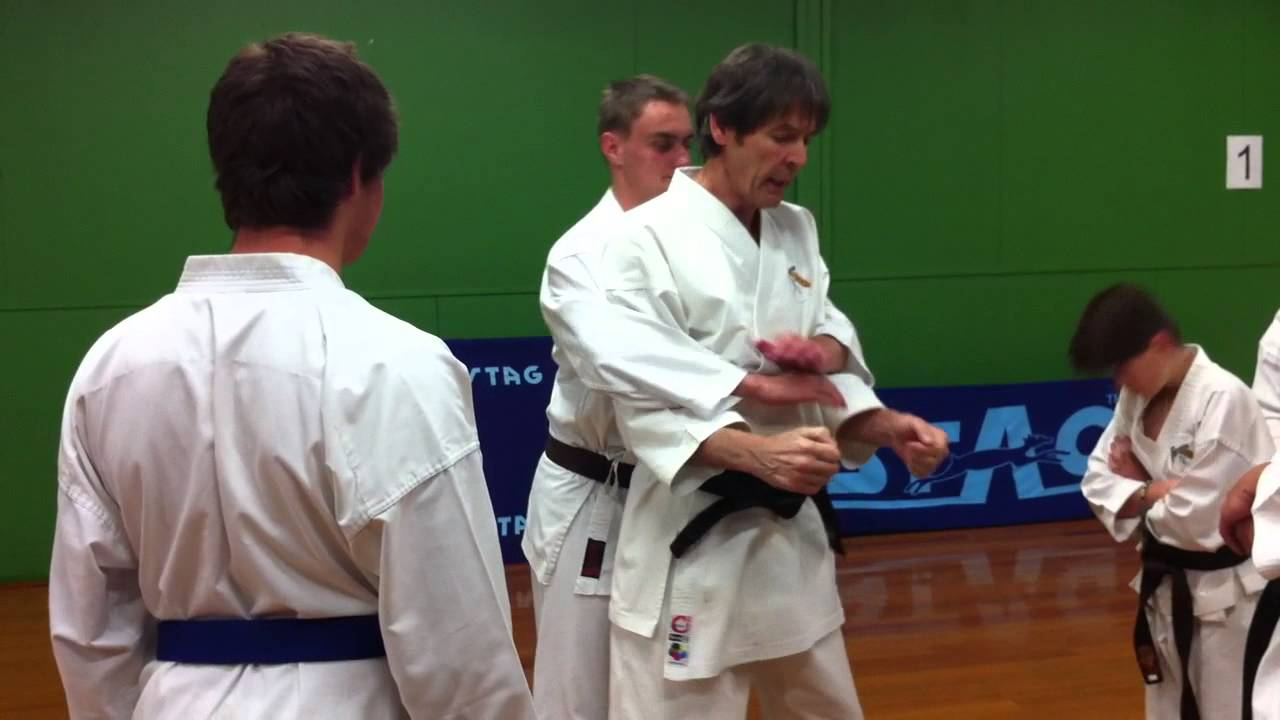 Torakan Karate Self Defense for a bear hug, horse bite etc