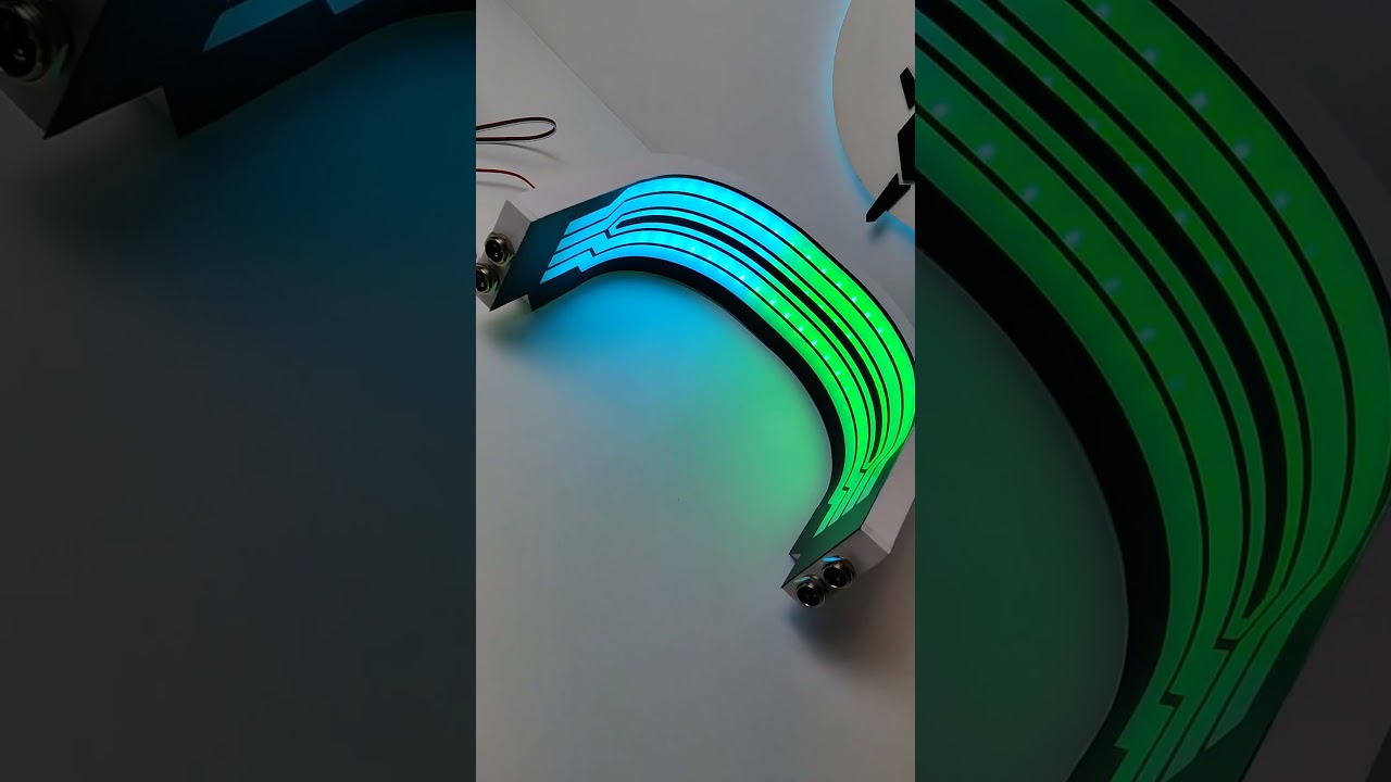 Cyberpunk 2077 RGB LED collar for self-installation in Jacket Samurai Tour cosplay prop bluetooth v.