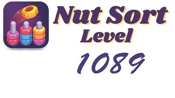 Nut Sort Level 1089 Walkthrough | Nuts — Color Sort 1089 solution