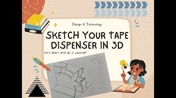 Sketching of the Tape Dispenser in 3D