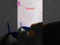 " Manasi" in print handwriting tutorial ll type font handwriting practice ll