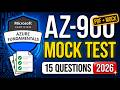 AZ-900 Exam Questions 2026 | 15 Questions Most Candidates Failed