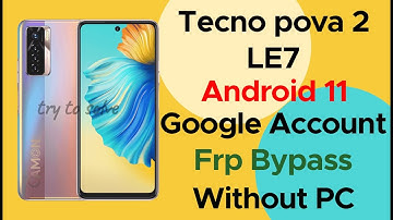 Tecno pova 2 ( LE7 ) frp bypass Without pc with letest method.