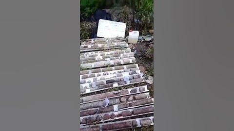 QZ-3 small portable core drilling machine, soil and rock core sample drilling rig, samples show