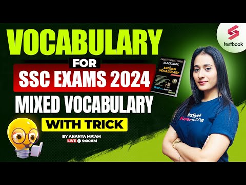 SSC 2024 | Black Book Vocabulary | 5000 Vocabulary PYQs | Top 200 Rapid Fire Vocab by Ananya Ma'am
