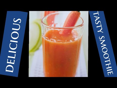 Vídeo: Como Fazer Um Delicioso Smoothie De Cenoura E Maçã