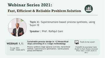 Process synthesis: Superstructure-based optimization