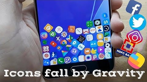Make your apps icons fall by Gravity | What is gonna happen if your icons loose Gravity?