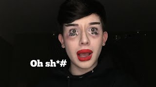 Upside Down Makeup Challenge