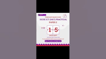 The Countdown to Paper 2 IGCSE ICT (0417) Feb/Mar 2025 Exam #igcseict #ajirotech