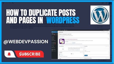 How to Duplicate Posts and Pages in WordPress | WordPress tutorial in urdu