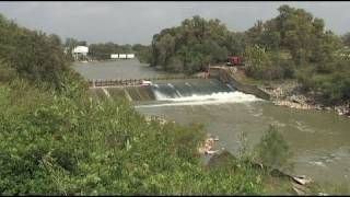 Lcra's bay city dam has had many forms over the years, and its current
combination of air bladder metal gate construction is being
refurbished. r...