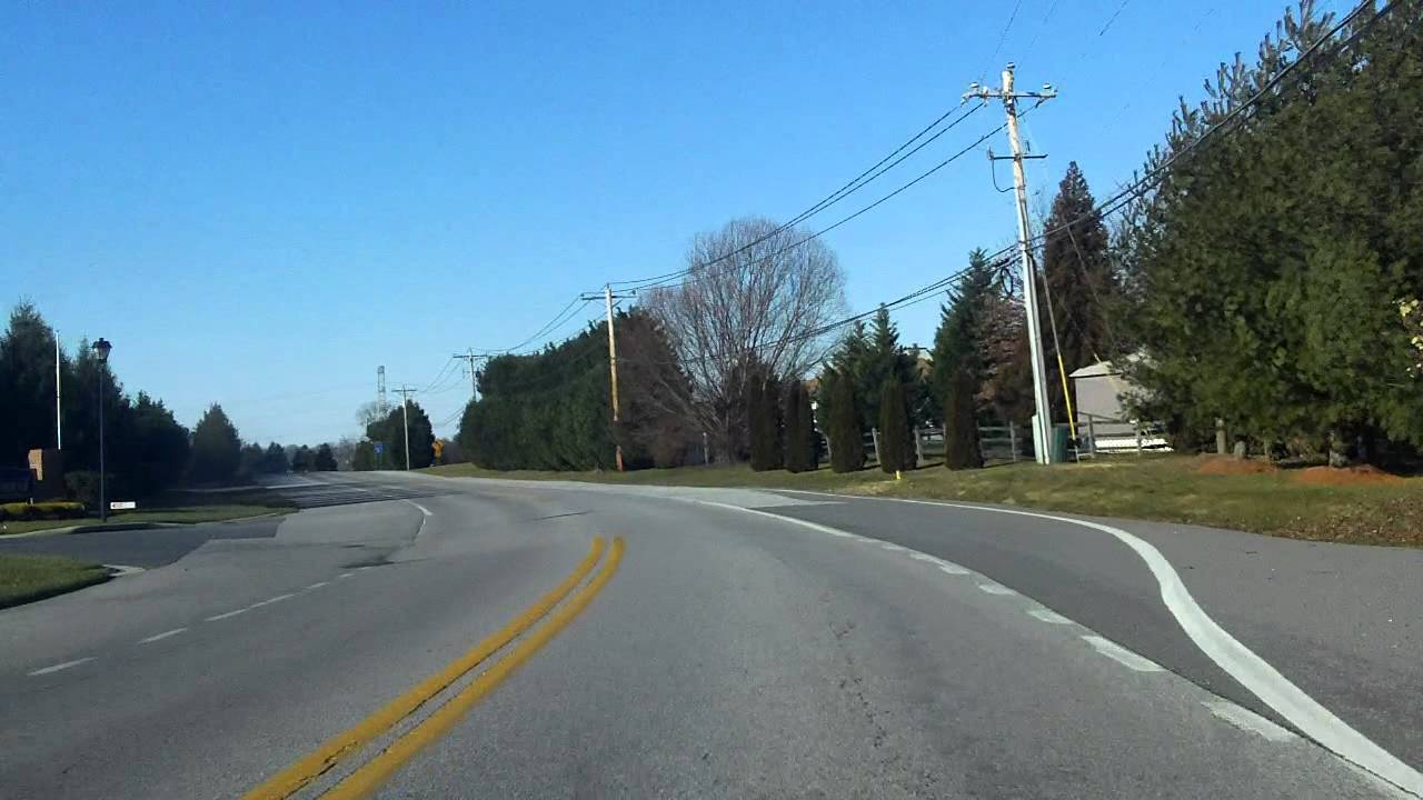 Bethel Church Road (DE 15/DE 286/MD 286) westbound YouTube