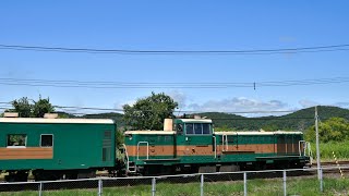 JR北海道DE10-1661+50系客車　釧路湿原ノロッコ1号塘路行き　釧網本線釧路湿原到着