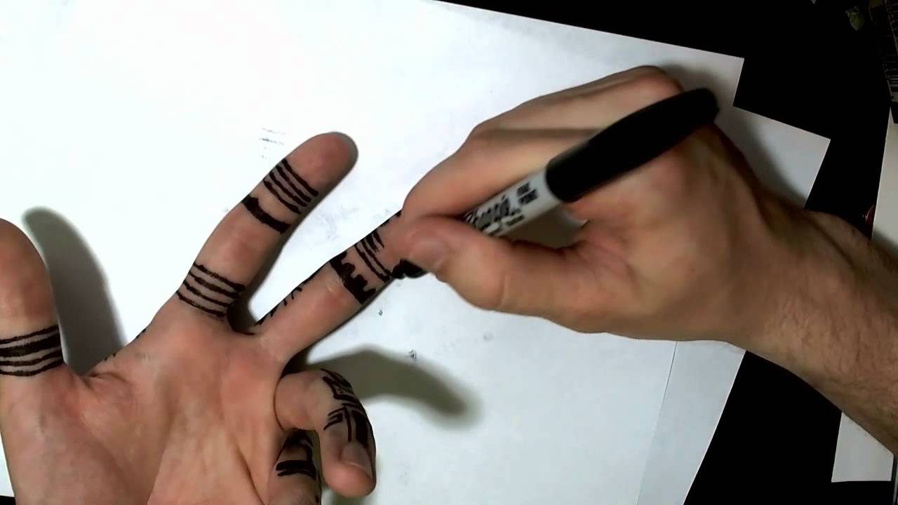 How to Draw on Your Hand - YouTube