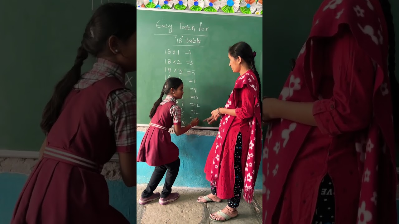 Easy trick for 18 table by Brunda 