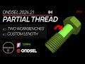 🔩 Create A Partially Threaded Screw In Ondsel - FreeCAD Fasteners Workbench -FreeCAD Thread Tutorial