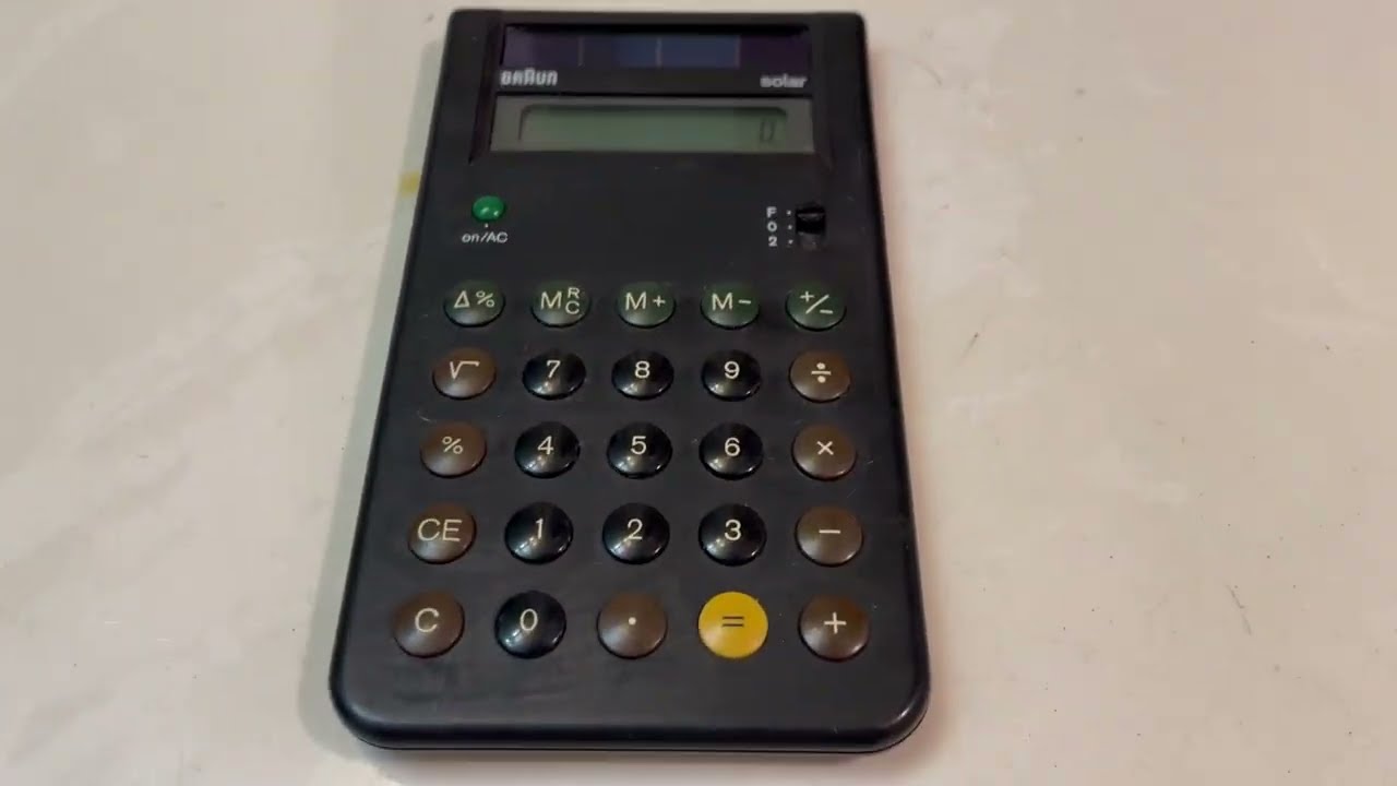 Vintage BRAUN AG Type 741 Original Calculator