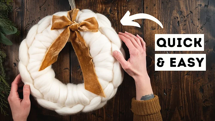 DIY Crochet Chunky Yarn Wreath