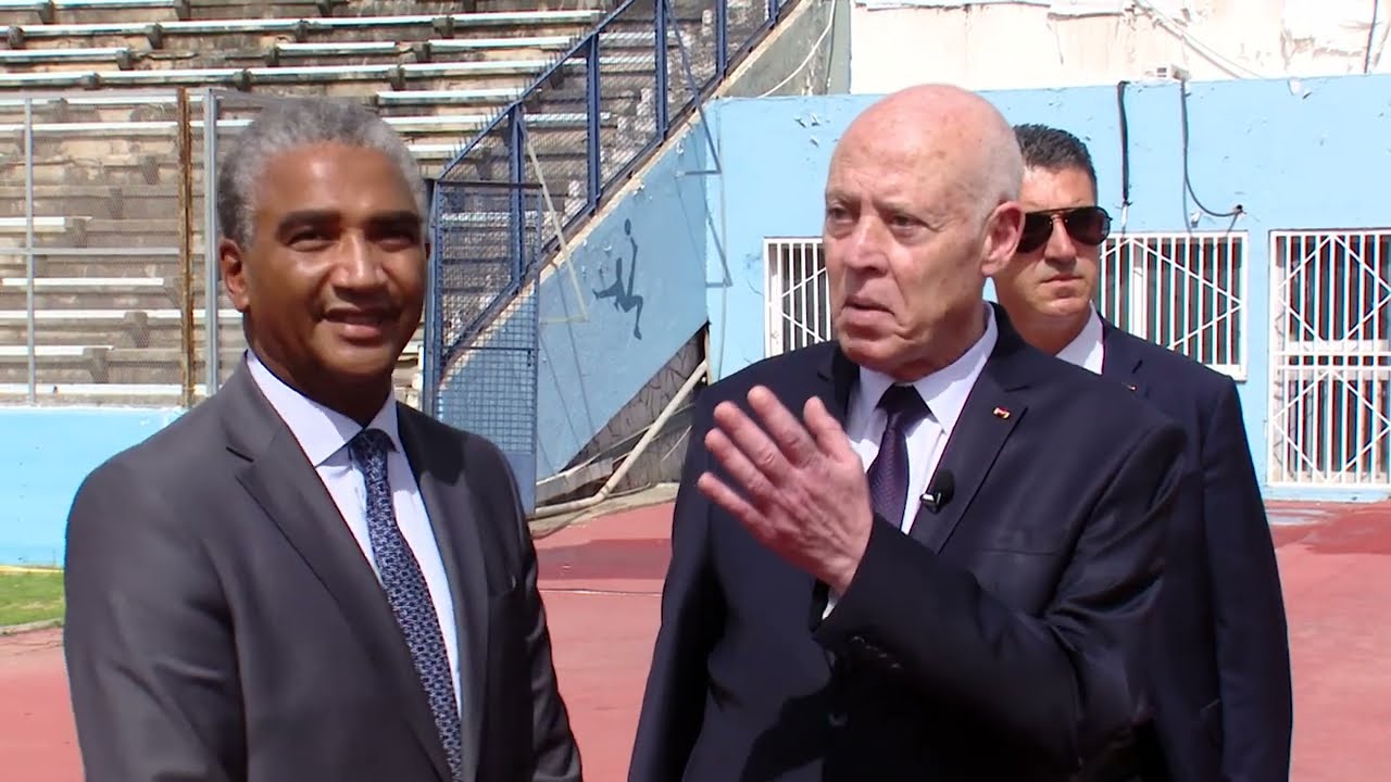 زيارة رئيس الجمهورية قيس سعيد لعدد من المنشآت الرياضية