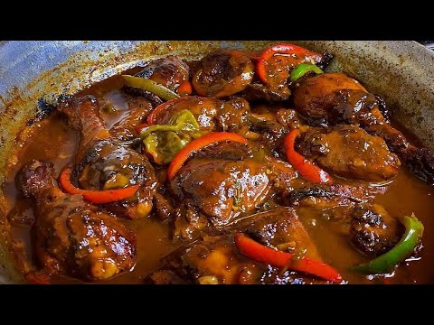 Brown Stewed Chicken (Jamaican Style) - YouTube