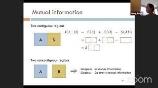 Roger Mong - Universal multipartite entanglement in quantum spin chains @Harvard CMSA 09/17/2020