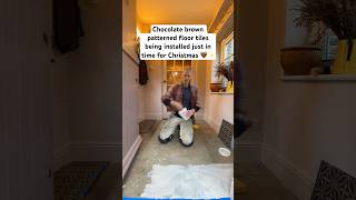 LVT floor tile installation 🔨 Timelapse special 🤎 #flooring #flooringinstallation #timelapse