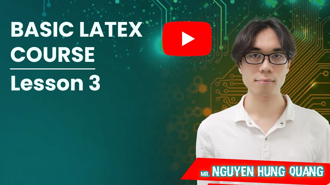 Latex cơ bản - Bài 3: Công thức toán học với Latex - YouTube