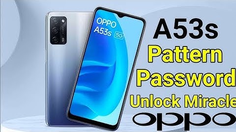 Oppo A53 (Cph2127) Hard Reset l Pin Lock, Password Lock, Pattern Lock Remove Without Pc