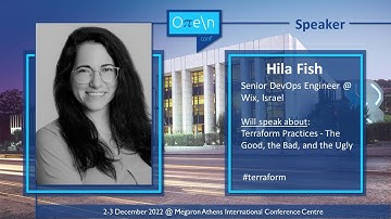 Hila Fish, speakers of Oπe\n conf 2022, presenting her speech