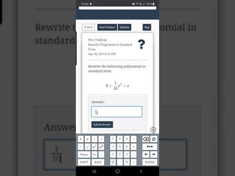 Exponents in Deltamath