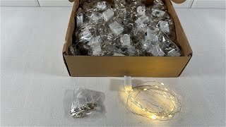 Battery Operated 7 ft LED Fairy String Lights - 100 pack