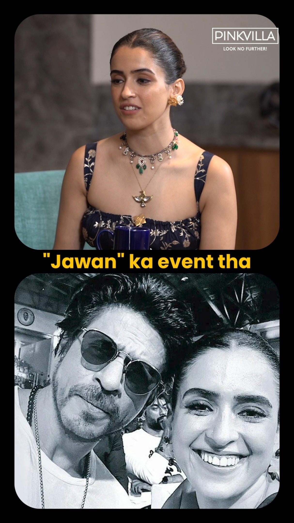 Sanya Malhotra's FIRST EVER Selfie With Shah Rukh Khan ? | #shorts #bollywood #srk #trending