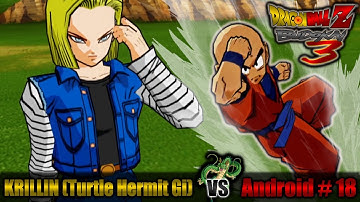 Dragon Ball Z Budokai 3 Krillin (Turtle Hermit Gi) vs Android 18 | Archipelago