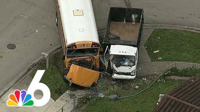 Several hospitalized, including 3 kids, after brutal crash with school bus,  truck - YouTube