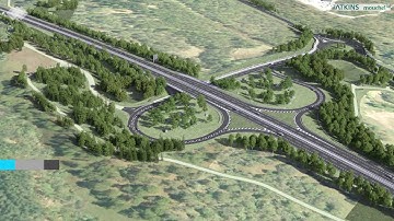 Fly through visualisation - September 2018 - Dalraddy to Slochd - A9 Dualling