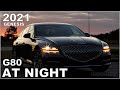 AT NIGHT: 2021 Genesis G80 - Interior & Exterior Lighting Overview