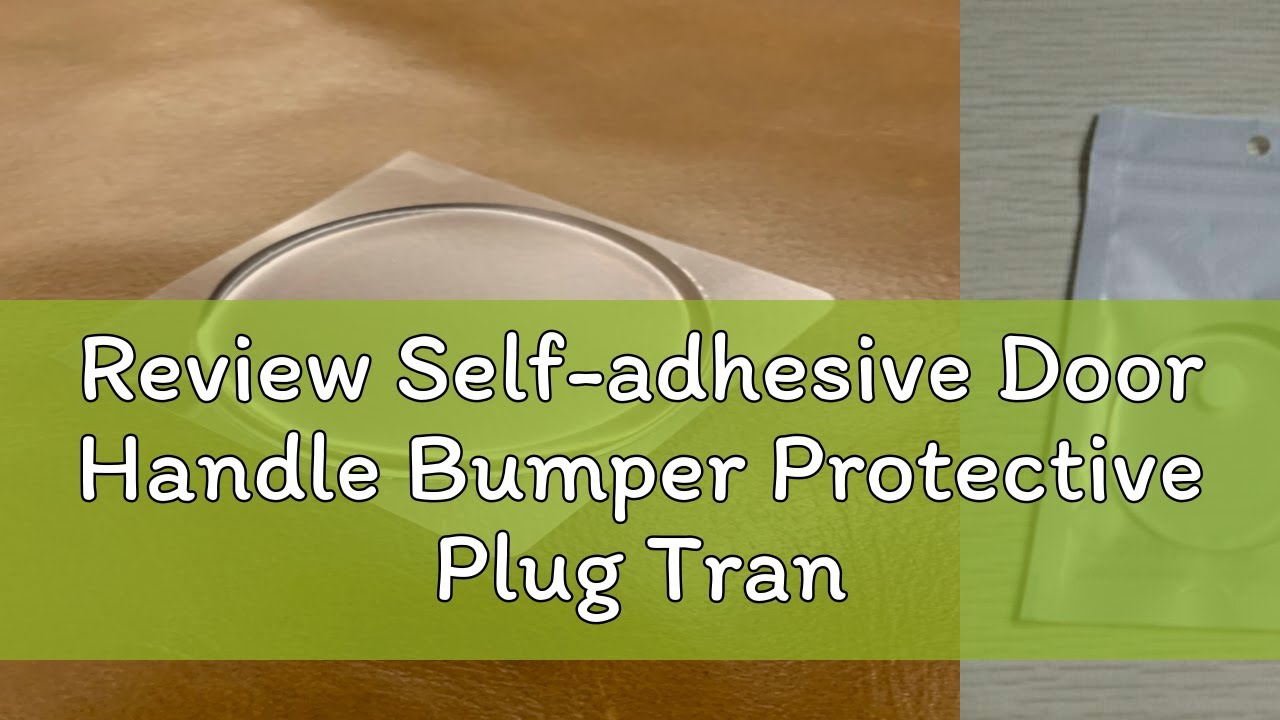 Review Self-adhesive Door Handle Bumper Protective Plug Transparent Silicone Wall Protector Non-sli