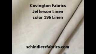 Covington Fabrics Jefferson Linen color 196 Linen