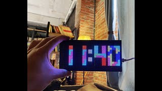 Mini Tetris Clock 16*8cm  Based on Esp8266 DIY Digital Clock Pixel clock Display Weather data screenshot 3