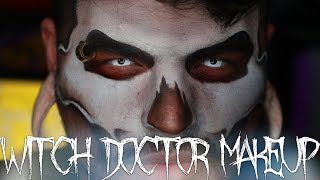Witch Doctor Halloween Makeup Tutorial | Jordan Hanz | 31 Days of Halloween